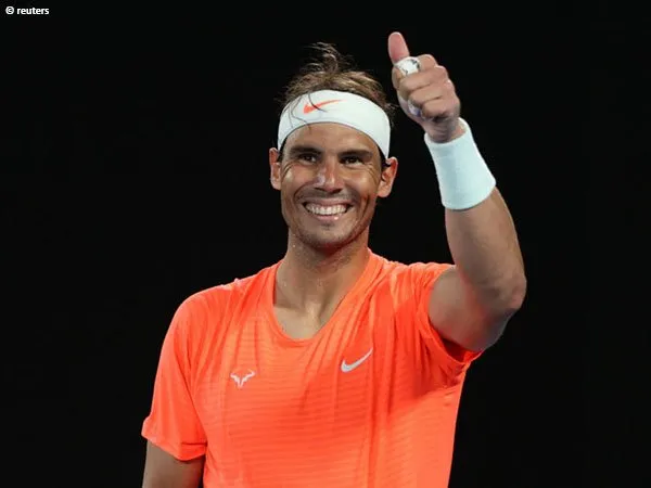 Insiden kecil di babak kedua Australian Open 2021 tidak membuyarkan konsentrasi Rafael Nadal