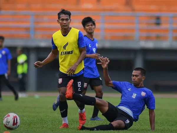Latihan skuat Borneo FC jelang Piala Menpora 2021