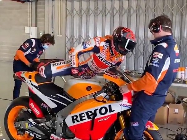 Catalunya Tak Cukup Marc Marquez Latihan di Sirkuit Protimao
