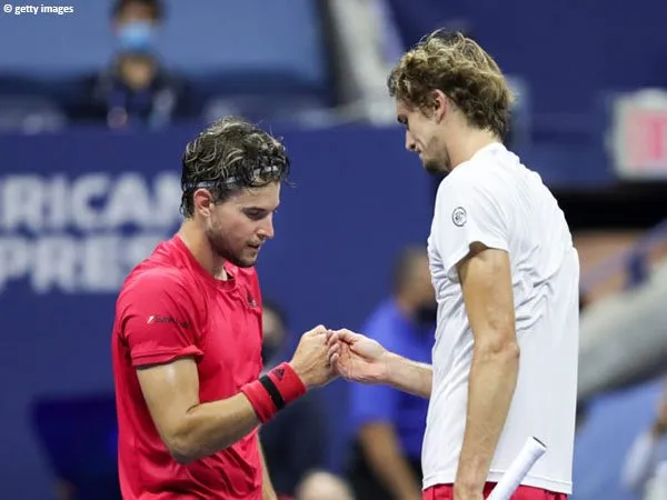 Dominic Thiem [kiri] sampai saat ini telah kantongi 17 gelar