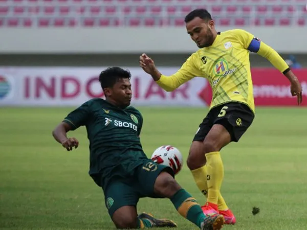 Laga Barito Putera vs Persikabo 1973 di grup A Piala Menpora 2021