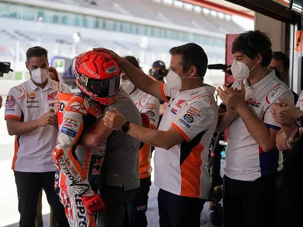 Honda puji Marc Marquez yang berjuang keras selesaikan balapan di Portimao.