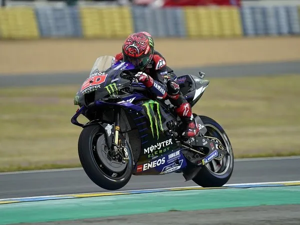 Fabio Quartararo torehkan waktu terbaik di FP4 GP Prancis.