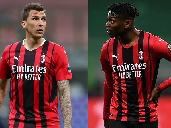 Duo Milan Mario Mandzukic dan Rafael Leao