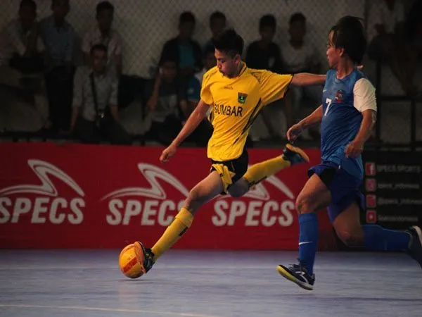 Muhammad Sanjaya saat memperkuat tim futsal PON Sumbar