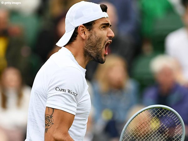 Hasil Wimbledon: Guido Pella Tak Kuasa Tahan Laju Matteo Berrettini
