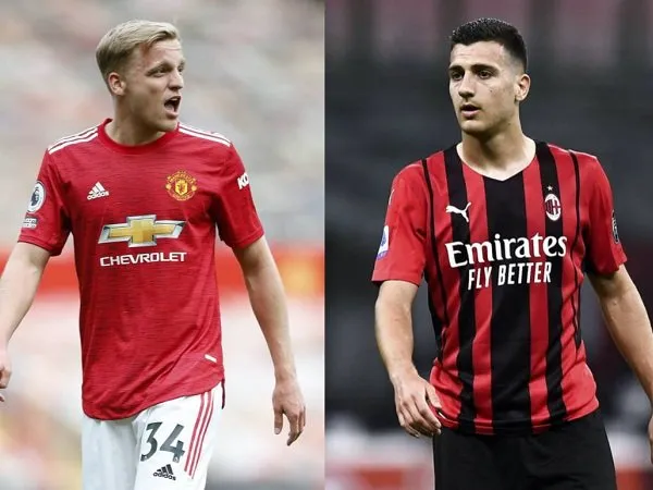 Donny van de Beek dan Diogo Dalot