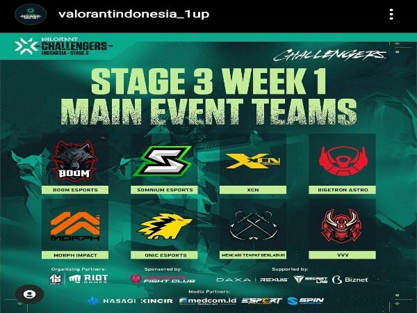 VCT Challengers Indonesia Open Qualifier: 7 Tim Segel Tiket Main Event