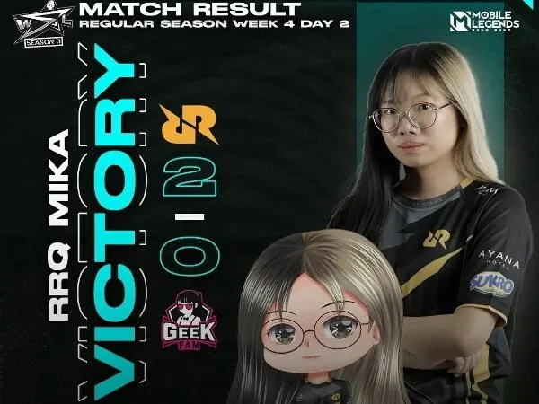 WSL Season 3: Gebuk Morph Akasha dan Geek Ladies, RRQ Mika Tembus 2 Besar