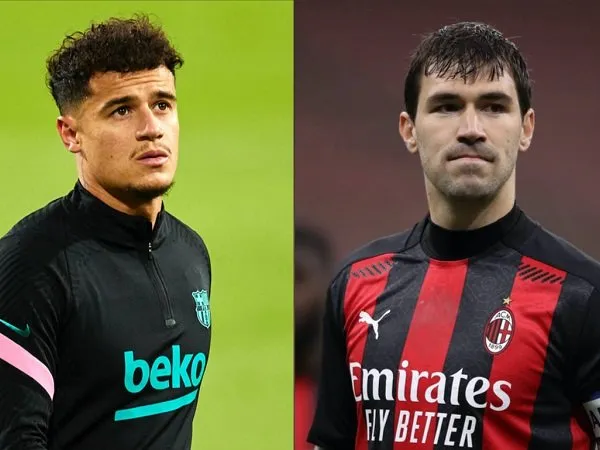 Philippe Coutinho dan Alessio Romagnoli