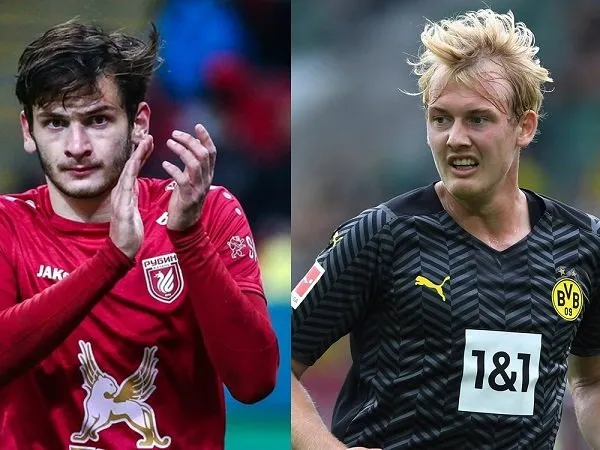 Khvicha Kvaratskhelia dan Julian Brandt