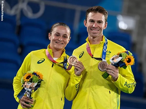 Reaksi Ashleigh Barty usai menangkan medali perunggu Olimpiade Tokyo