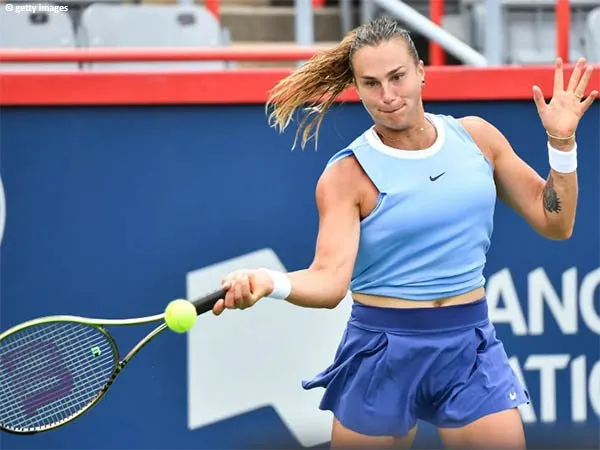 Aryna Sabalenka jatuh bangun di tantangan pertama Rogers Cup 2021