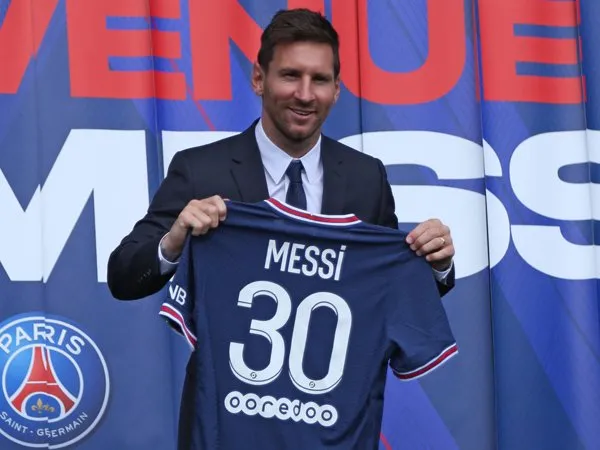 Penyerang Paris Saint-Germain, Lionel Messi.