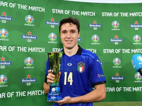 Dikabarkan Cedera, Federico Chiesa Tetap Berlatih Bersama Timnas Italia