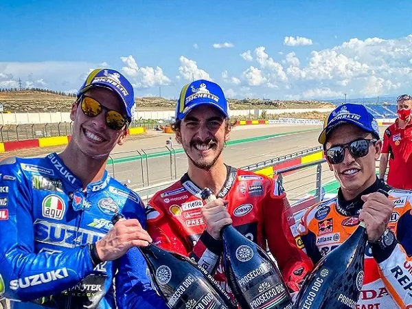 Update Klasemen Usai Kemenangan Bagnaia di MotoGP Aragon