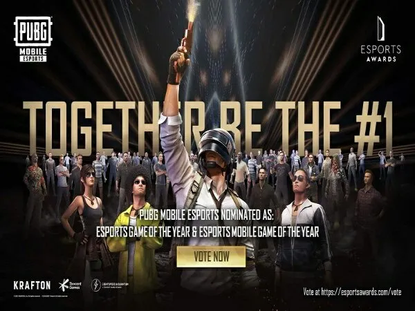 PUBG Mobile Masuk Dua Nominasi di The Esports Awards 2021