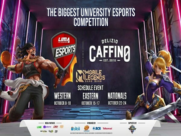 134 Tim Universitas Bersaing di LIMA Esports 2021 MLBB Eastern Region