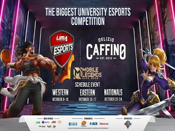 134 Tim Universitas Bersaing di LIMA Esports 2021 MLBB Eastern Region