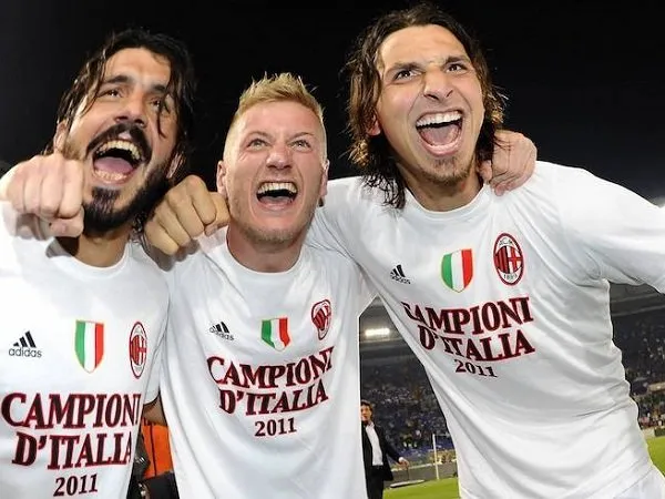 Gennaro Gattuso, Ignazio Abate, dan Zlatan Ibrahimovic