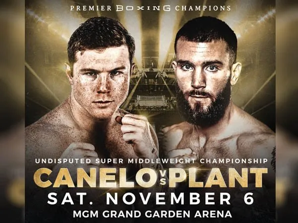 Canelo Alvarez (kiri) dan Caleb Plant akan perebutkan gelar undisputed di tinju dunia kelas super menengah (Sumber: Boxing247)