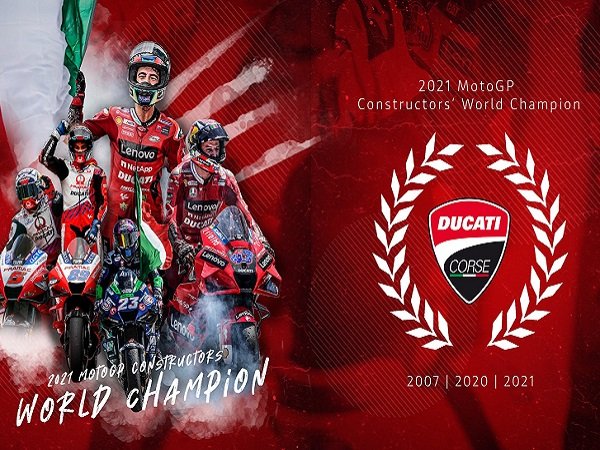 Klasemen MotoGP: Bagnaia Pastikan Ducati Juara Konstruktor MotoGP 2021