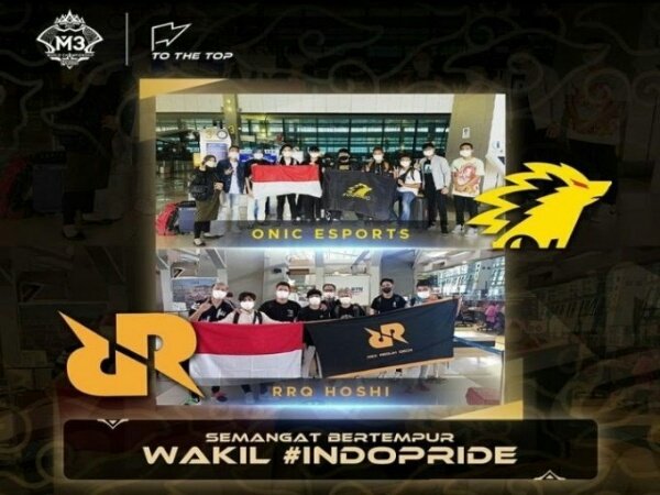 Mewakili Indonesia di M3, RRQ Hoshi & ONIC Esports Bertolak ke Singapura