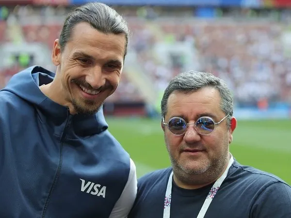 Mino Raiola dan Zlatan Ibrahimovic