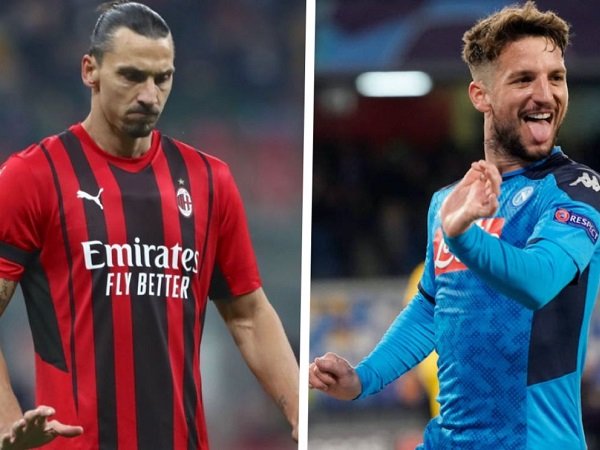 Duel Milan Kontra Napoli Bakal Jadi Pertarungan Ibrahimovic dan Mertens