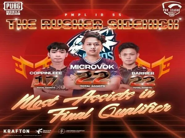 Top 3 Pembuat Assist Terbanyak di Grand Final Qualifier PMPL ID Season 5