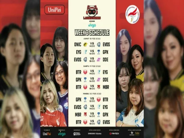Jadwal Week 3 UniPin Ladies Series Season 2: RRQ Mika Was-was