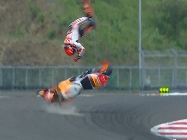 Hasil Warm-up MotoGP Indonesia: Quartararo Tercepat, Marquez Terjatuh Lagi