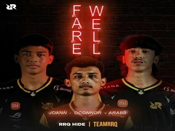 RRQ Hide Resmi Berpisah dengan O'Connor, Arabb, dan Joann