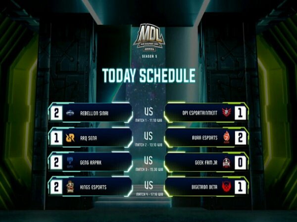 Week 5 Day 1 MDL ID Season 5: RRQ Sena dan Bigetron Beta Gagal Comeback