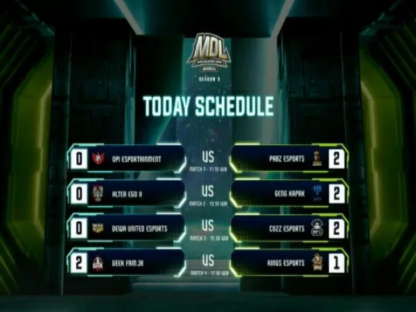 MDL ID Season 5 Week 5 Day 3: PABZ, GPX, dan CO2Z Menang Telak