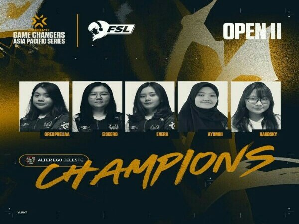 Tanpa Kalah, Alter Ego Celeste Kampiun VCT 2022: Game Changers APAC Open 2