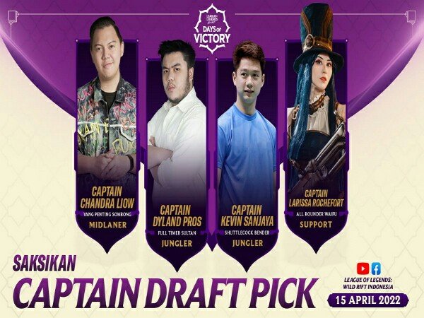 Kevin Sanjaya Menjadi Kapten Tim di Wild Rift Charity Fun Match