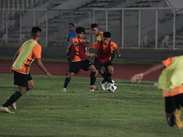 Latihan perdana timnas Indonesia U-16 pada TC lanjutan di Jakarta