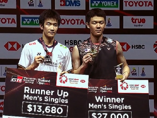 Atasi Wakil China, Lee Zii Jia Juara Thailand Open 2022