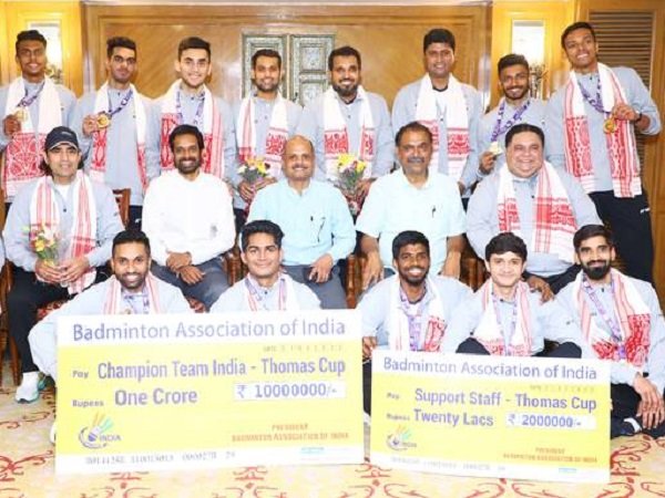 Menangi Piala Thomas, Kidambi Srikant Cs Diguyur Bonus 2 Miliar