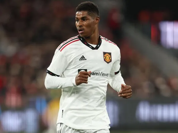 Penyerang Manchester United, Marcus Rashford.