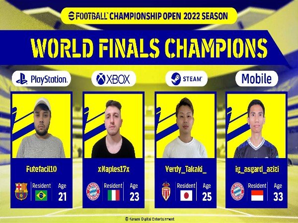 Pemain Indonesia Jadi Juara Dunia eFootball Championship Open 2022