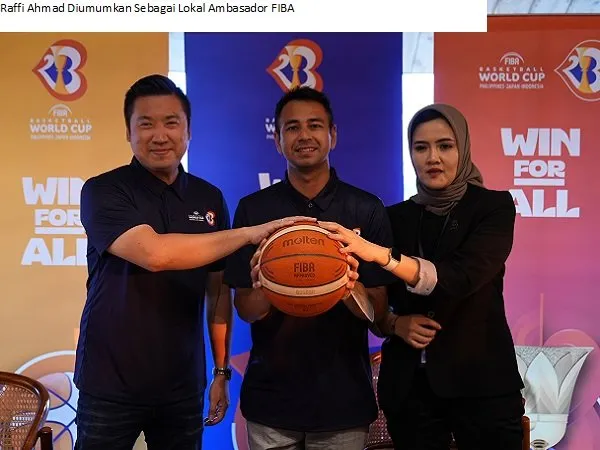 Raffi Ahmad Diumumkan Sebagai Lokal Ambasador FIBA.