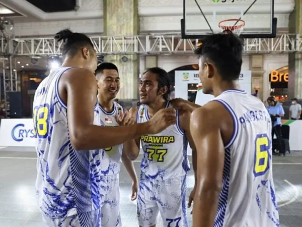 Para pemain Prawira Bandung di final IBL 3x3 seri kedua. (Images: IBL)