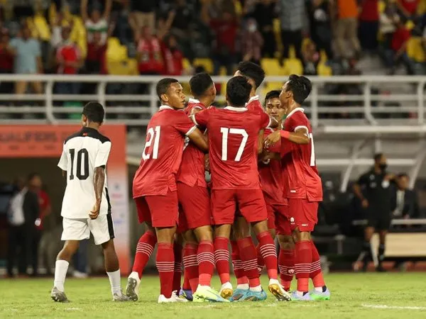 Timnas Indonesia U-20 saat menaklukkan Timor Leste U-20