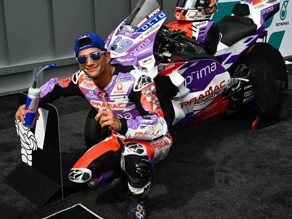 Jorge Martin sabet pole position di kualifikasi MotoGP Malaysia.