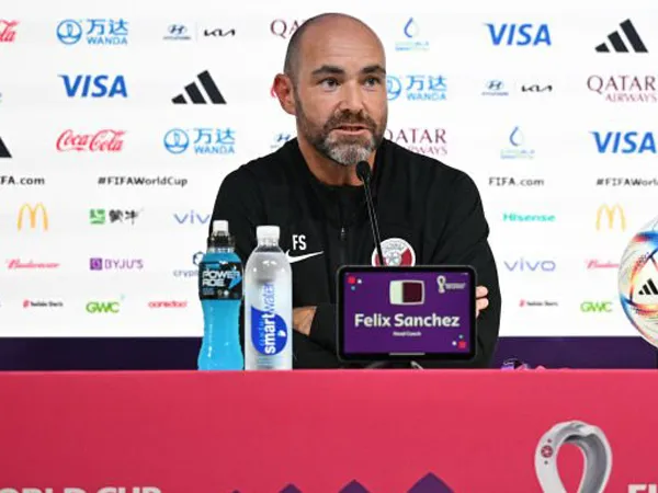 Pelatih timnas Qatar, Felix Sanchez.