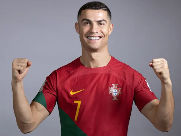 Penyerang timnas Portugal, Cristiano Ronaldo.