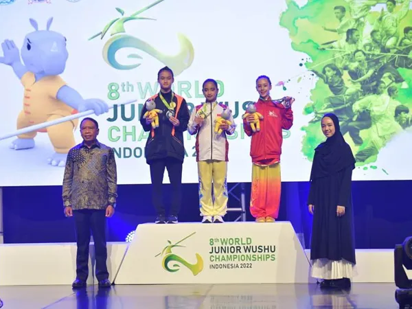Thalia Marvelina Raih Medali Emas di Kejuaraan Dunia Wushu Junior 2022