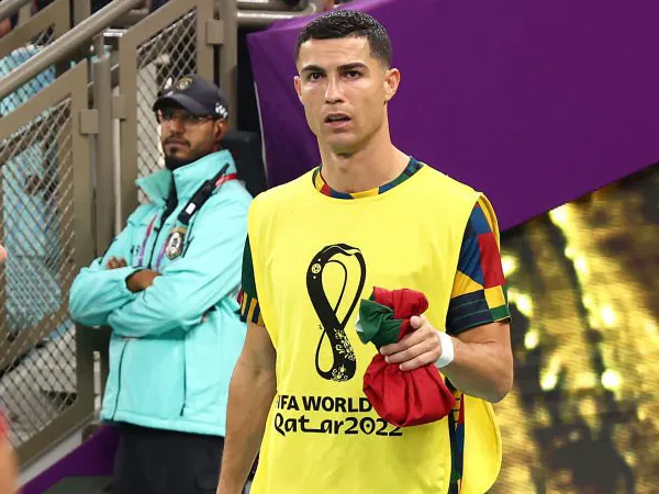 Penyerang timnas Portugal, Cristiano Ronaldo.